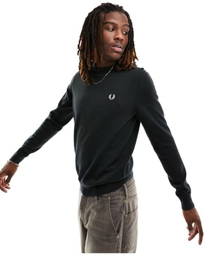 Fred Perry Maglione classico girocollo notte - Nero