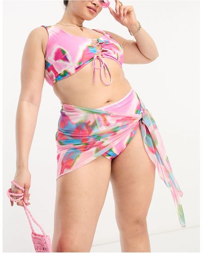 ASOS Curve - Strandsarong Van Mesh - Roze