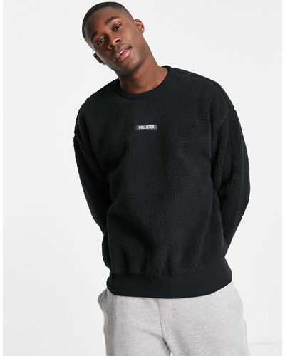 Hollister Sweatshirt Van Polarfleece - Zwart