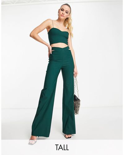 Vesper Pantalones con detalle - Verde