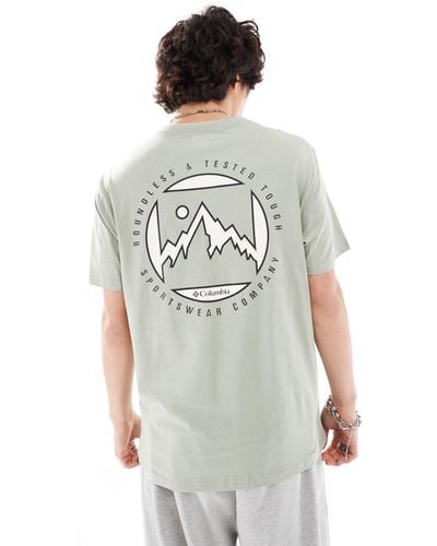 Columbia Brice Creek Mountain Back Print T-shirt - Grey