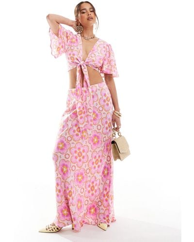 Y.A.S Maxi Skirt Co-ord - Pink