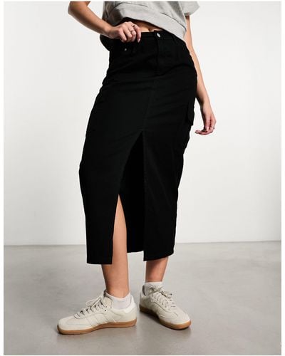 New Look Cargo Midaxi Skirt - Black