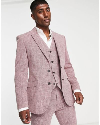 ASOS Wedding Super Skinny Suit Jacket - Pink