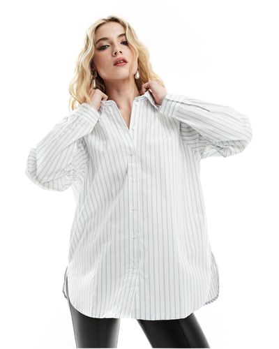 Jdy Long Sleeve Loose Fit Shirt - White
