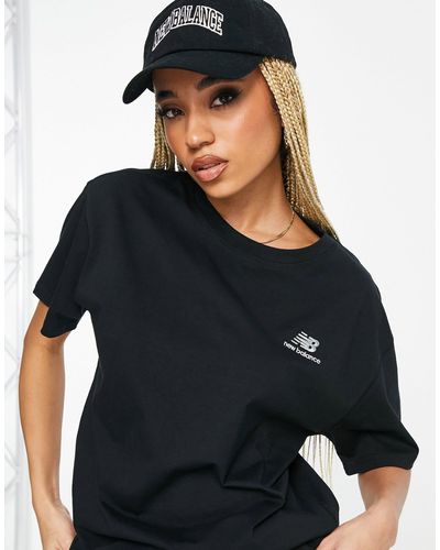 New Balance Camiseta negra unisex - Negro
