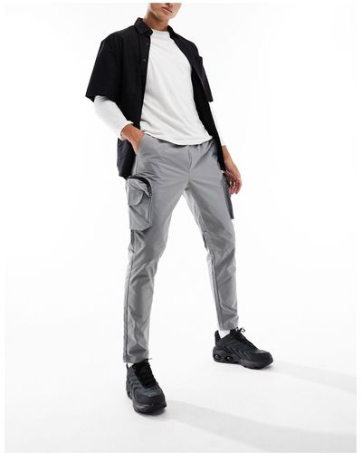 Brave Soul Cargo Trousers With 3d Pockets - Black