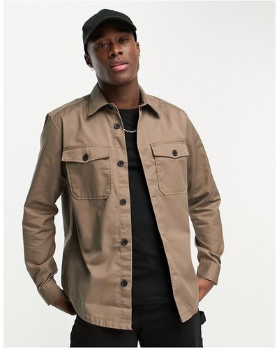 Only & Sons Twill Overshirt - Wit