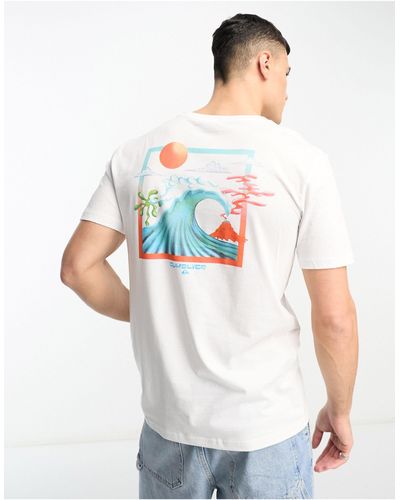 Quiksilver Ocean Bed - T-shirt - Wit
