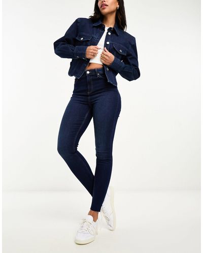 Miss Selfridge Jeans skinny lavaggio indaco - Blu