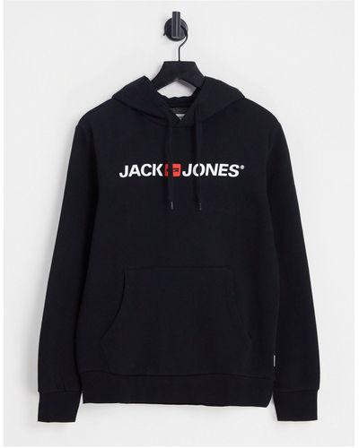 Jack & Jones Essentials - sweat à capuche à logo - Noir