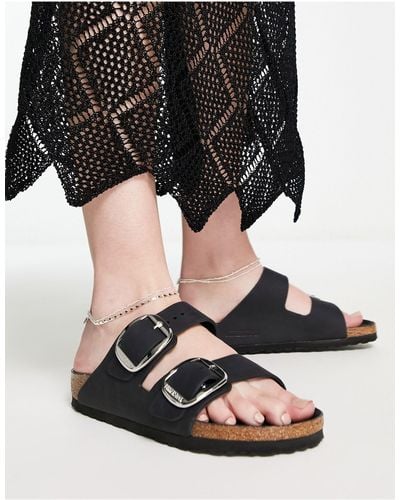Birkenstock Arizona - sandales en cuir avec - Noir