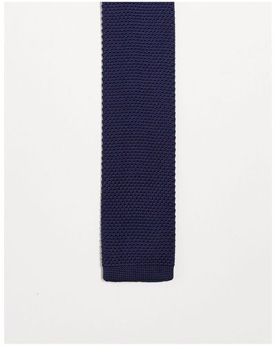 Twisted Tailor Knitted Tie - Blue
