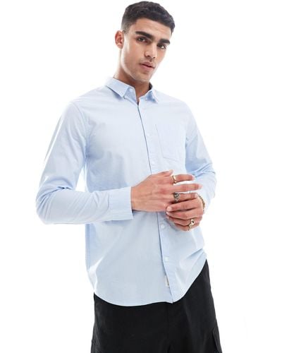 Hollister Long Sleeve Oxford Shirt - White