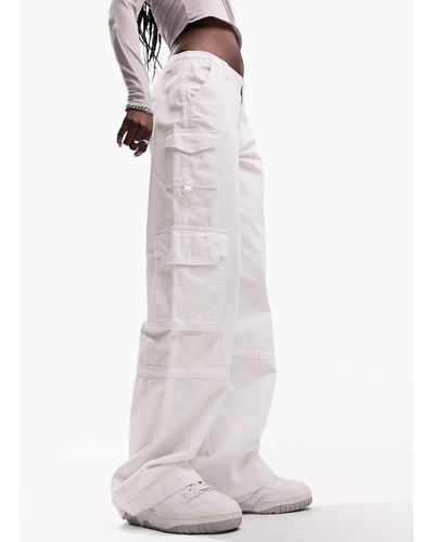 ASOS Ultimate - jeans cargo bianchi - Bianco