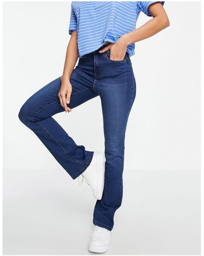 Noisy May Sallie - Flared Jeans Met Hoge Taille - Blauw