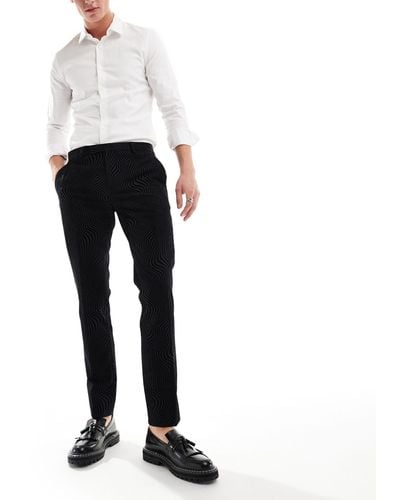 Twisted Tailor Torrace Suit Trousers - Black