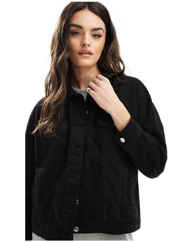 ONLY Oversized Denim Jacket - Black