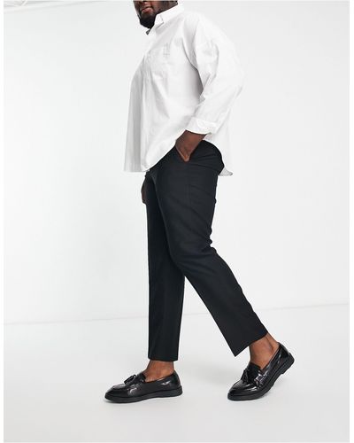 French Connection Plus - pantaloni da abito slim - Bianco