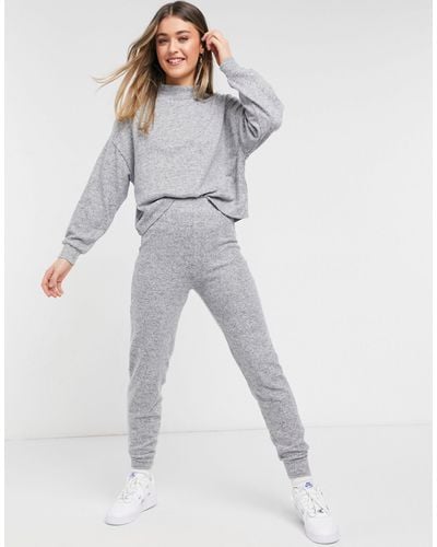 New Look Knitted jogger Co-ord - Grey