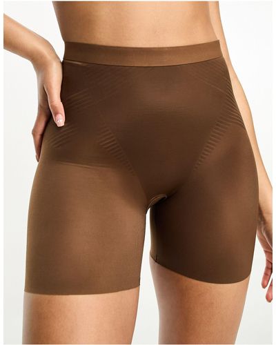 Spanx Pantalones cortos marrón castaño moldeadores thinstincts 2.0