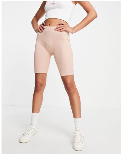 Vero Moda Ribbed legging Shorts - Pink