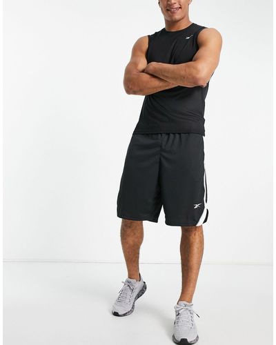 Reebok Training Workout Ready Woven Mesh Shorts - Black