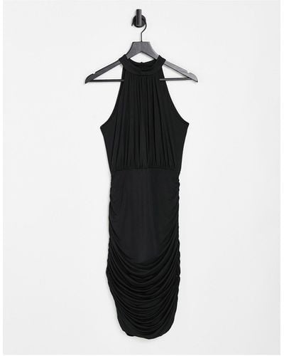 Lipsy Slinky Halter Neck Dress - Black