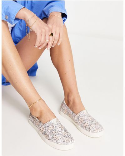 TOMS Avalon - sneakers senza lacci con stampa a macchie - Blu