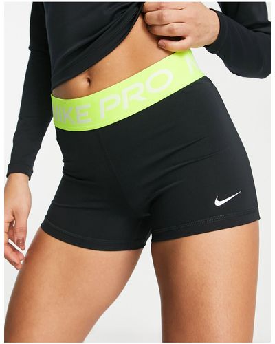 Nike Nike pro - training - short 3 pouces moulant - /volt - Noir