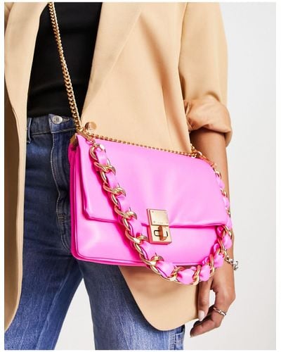 ALDO Zoi Chain Detail Crossbody Bag - Pink