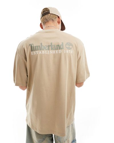 Timberland Camiseta extragrande con estampado grande - Neutro
