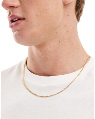ASOS Waterproof Stainless Steel Neck Chain - White