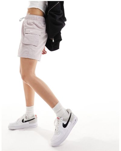 Nike – cargo-shorts aus webstoff - Schwarz