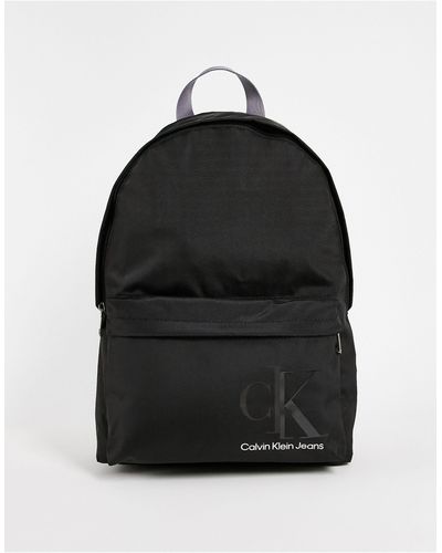 Calvin Klein Monogram Campus Backpack - Black