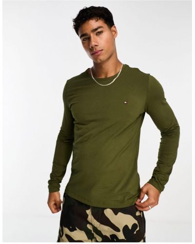 Tommy Hilfiger Stretch Slim Fit Long Sleeve T-shirt - Green