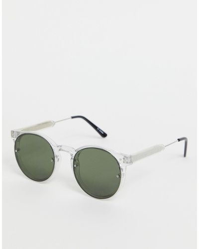 Spitfire Herren – post punk – runde sonnenbrille mit em rahmen - Grün
