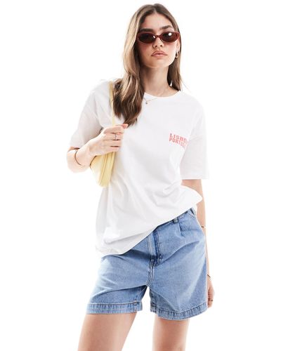 ASOS – oversize-t-shirt - Weiß