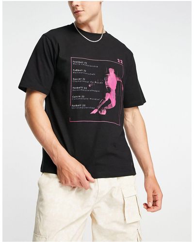 Native Youth T-shirt Met Print - Zwart