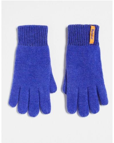 Barbour X Asos Exclusive Unisex Knitted Gloves - Blue