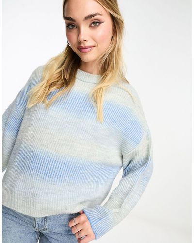 Pull&Bear Knit Sweater - Blue