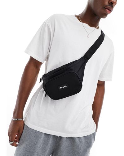 French Connection Fcuk Zip Pocket Bumbag - White