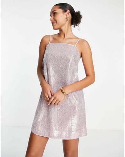 & Other Stories A Line Mini Cami Dress - Pink