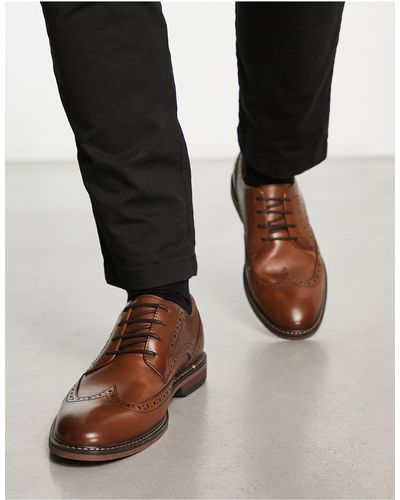 Schuh Raffe - chaussures richelieu en cuir - marron - Noir