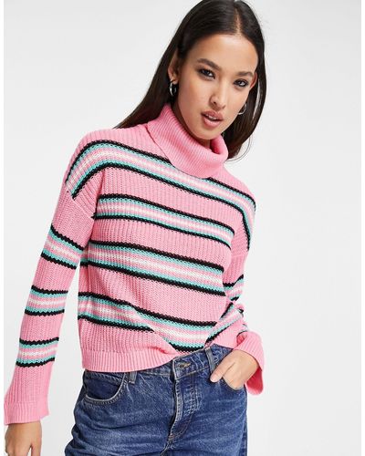 ONLY Roll Neck Sweater - Pink