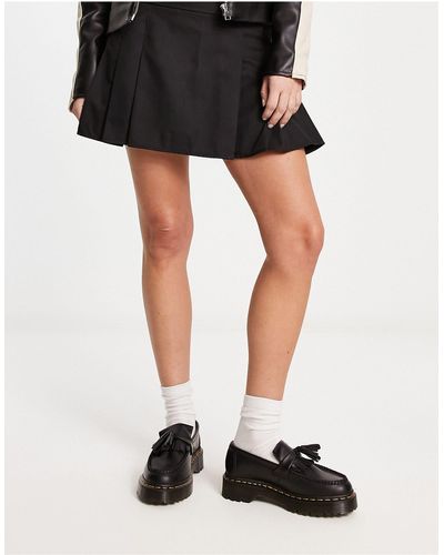 Dr. Martens Adrian quad - mocassini neri con suola flatform - Nero