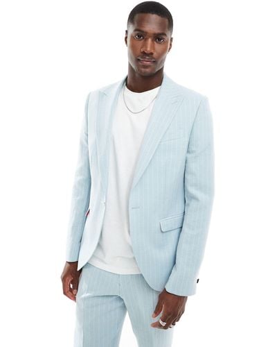 Twisted Tailor Suit Jacket - Blue