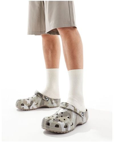Crocs™ Seasonal Camo Clog Sandals - White