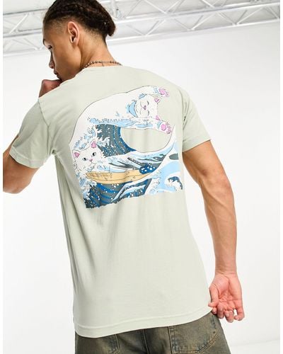RIPNDIP Ripndip Great Wave T-shirt - Blue