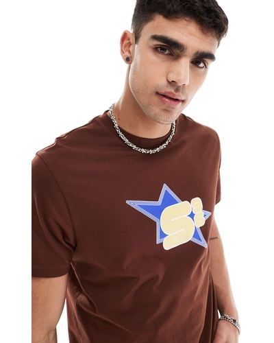ASOS Boxy Fit T-shirt - Brown